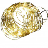 Светодиодная гирлянда Uniel Роса теплый белый ULD-S1000-100/SCB/3AA Warm White IP20 Dew UL-00005482