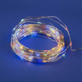 Светодиодная гирлянда Uniel Роса разноцветный ULD-S1000-100/SCB/3AA Multi IP20 Dew UL-00005483