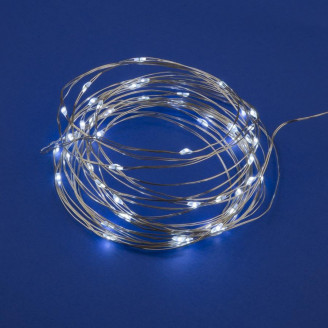 Светодиодная гирлянда Uniel Роса белый ULD-S0500-050/SCB/2AA White IP20 Dew UL-00007184 UNIEL ULD-S0500-050/SCB/2AA White IP20 Dew