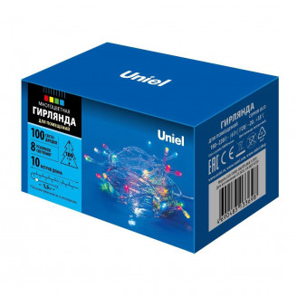 Светодиодная гирлянда Uniel 220V разноцветный ULD-S1000-100/DTA Multi IP20 UL-00007199 UNIEL ULD-S1000-100/DTA Multi IP20