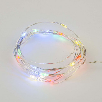 Светодиодная гирлянда Uniel Роса разноцветный ULD-S0200-020/DTB/3AA/RC RGB IP20 Dew UL-00007247 UNIEL ULD-S0200-020/DTB/3AA/RC RGB IP20 Dew