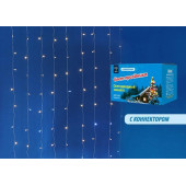 Уличная светодиодная гирлянда Uniel занавес 220V теплый белый- белый ULD-C2030-240/TTK WarmWhite-White IP44 UL-00003950