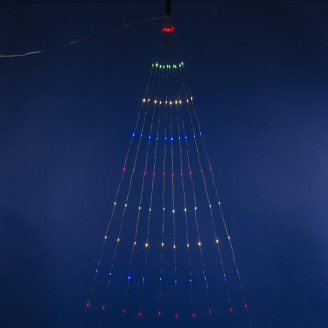 Уличная светодиодная гирлянда Uniel Лучи росы 220V разноцветный ULD-E0200-200/STA Multi IP44 UL-00007284 UNIEL ULD-E0200-200/STA Multi IP44