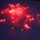 Гирлянда наружн., IP44, 120 красн LED, 12 м.