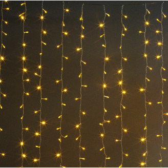Электрогирлянда Занавес 368  желтых LED, 1,5х1,5м, IP20, соединяемая Jazzway LDCL368-Y-E