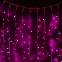 Занавес 150x150 см., 368 LED, фиолет., соедин., IP20