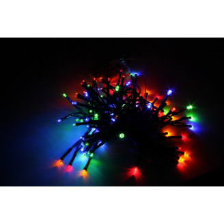 Электрогирлянда Нить 120 мульти  LED, 12м, 8 режимов, IP20 Jazzway ILD120C-GM