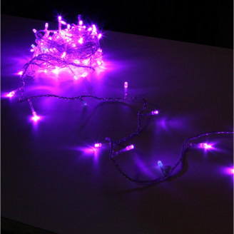 Новогодняя гирлянда наружн., IP44 120 фиол. LED Jazzway LD120-V-E(24)