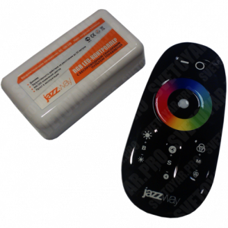 Контроллер RGB PRC-4000RF BL (черный)   12/24V 216/432Вт Jazzway 1019295
