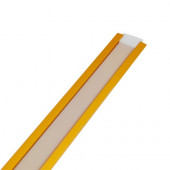 Встраиваемый алюминиевый профиль, золото 2000х22х6мм, 2 заглушки, б/крепежа 