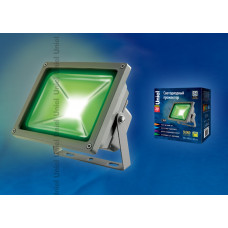 Прожектор светодиодный ULF-S01-30W/GREEN IP65 110-240В картон UNIEL UL-00001035
