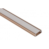 Накладной алюминиевый профиль, Розовое золото анодированный 2000х15,2х6мм 