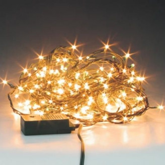 Гирлянда ламповая OTW200E-M-M Электрогирлянда наружная 200мкр ламп, 10м, прозр Jazzway 4607144111331