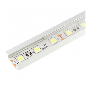 Алюминиевый профиль 22*6*2000 мм, серебро Led-Crystal LR37-T