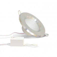 Светодиодный точечный светильник TH-100-5W Универсальный белый d100 мм  (Хром корпус)-400lm MAYSUN 5269