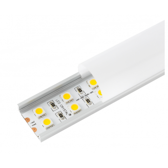 Алюминиевый профиль 5.8 х 23.8 х 2000 мм с матовым экраном и аксессуарами (LR51-М) Led-Crystal LR51-M