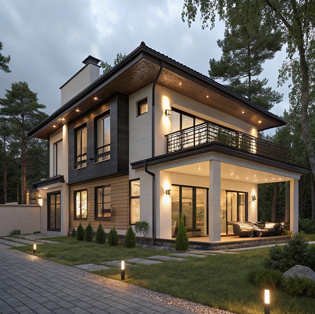 Наружные светильники для освещения фасадов: виды и преимущества