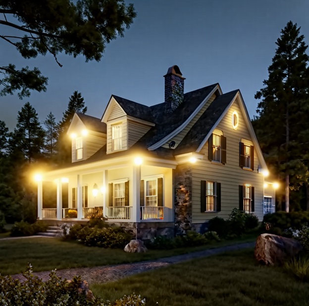 Наружные светильники для освещения фасадов: виды и преимущества