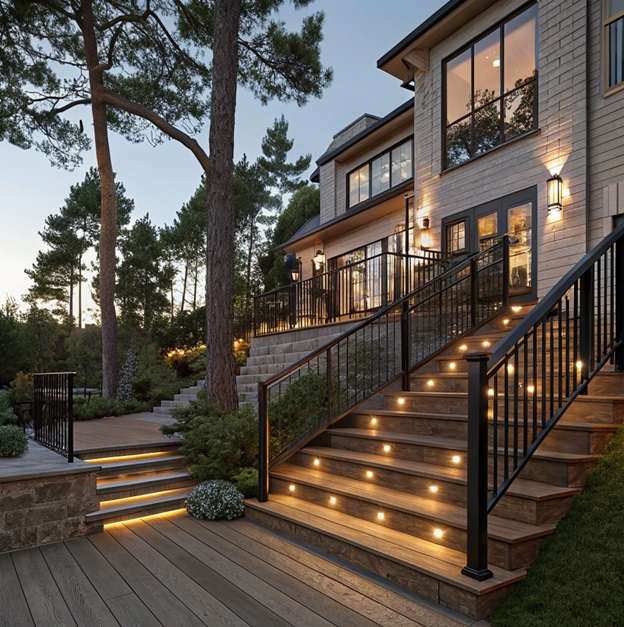 Наружные светильники для освещения фасадов: виды и преимущества